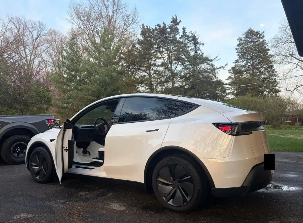 2026 Tesla Model Y after ceramic coating in Kirkwood, MO
